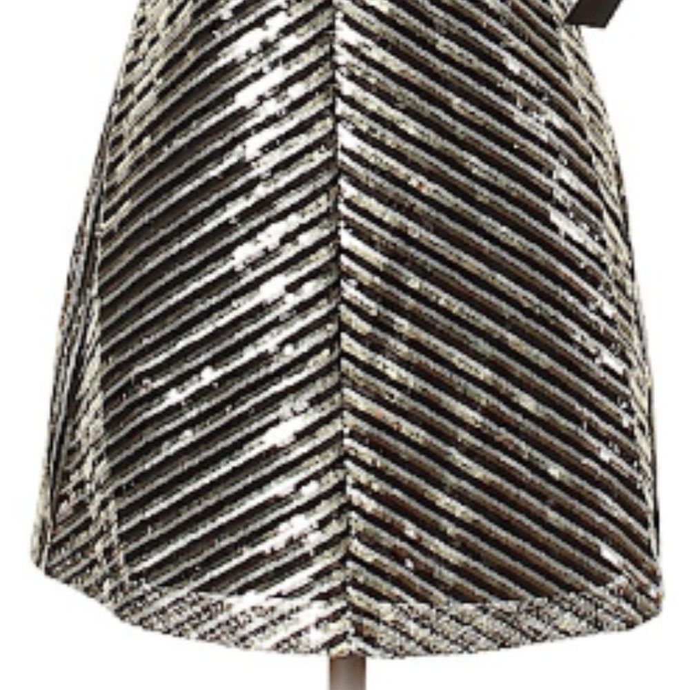 Lulus Casual Party Sequin Cute Chevron Mini Dress - Picture 4 of 5